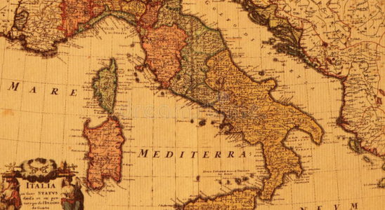 mapa-antigo-de-italy-18068747